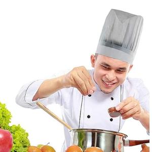 Chapeau de chef jetable blanc en non-tissé pour la cuisine, la boulangerie, le travail, le restaurant, la restauration, le boulanger, le cuisinier - Product Image 3