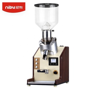 Nibu Professional Titanium Electric Coffee Bean Grinder Flat Burr Commercial Espresso <strong>Maker</strong> for Household and Hotel Use - Product Image 5