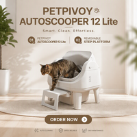 Pour AutoScooper 12 Lite, bac à litière automatique pour chat, intelligent, facile à nettoyer, grande capacité, anti-pincement, contrôle des odeurs, capteur