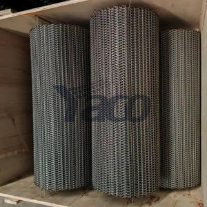 Üretim hattı için zincir ile gıda sınıfı Spiral tel örgü kemer denge örgü taşıyıcı bantlar - Product Image 4