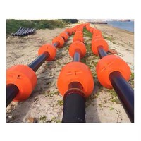 Tuyau de dragage et flotteurs durables pour projet de dragage de sable