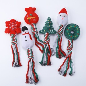 Juguetes Masticables para Mascotas de Algodón Suave, Ecológicos, con Diseño Navideño, Creativos, Resistentes al Desgaste, con Sonido, Interactivos para Perros, Regalos de Navidad - Product Image 2