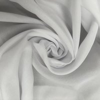 Tissu pongé blanc lisse 100% microfibre polyester ultra doux et fin pour doublure de costume formel