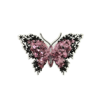 Prix usine de gros : Appliques thermocollantes et à coudre, motifs papillon, broderie décorative à sequins pour vêtements, chapeaux et sacs
