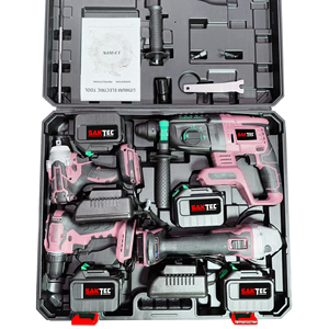 Perceuse à percussion sans fil Saktec Factory 21V, sans balais, 18V, avec batterie au lithium, kit de perceuses sans fil à vitesse variable - Product Image 5