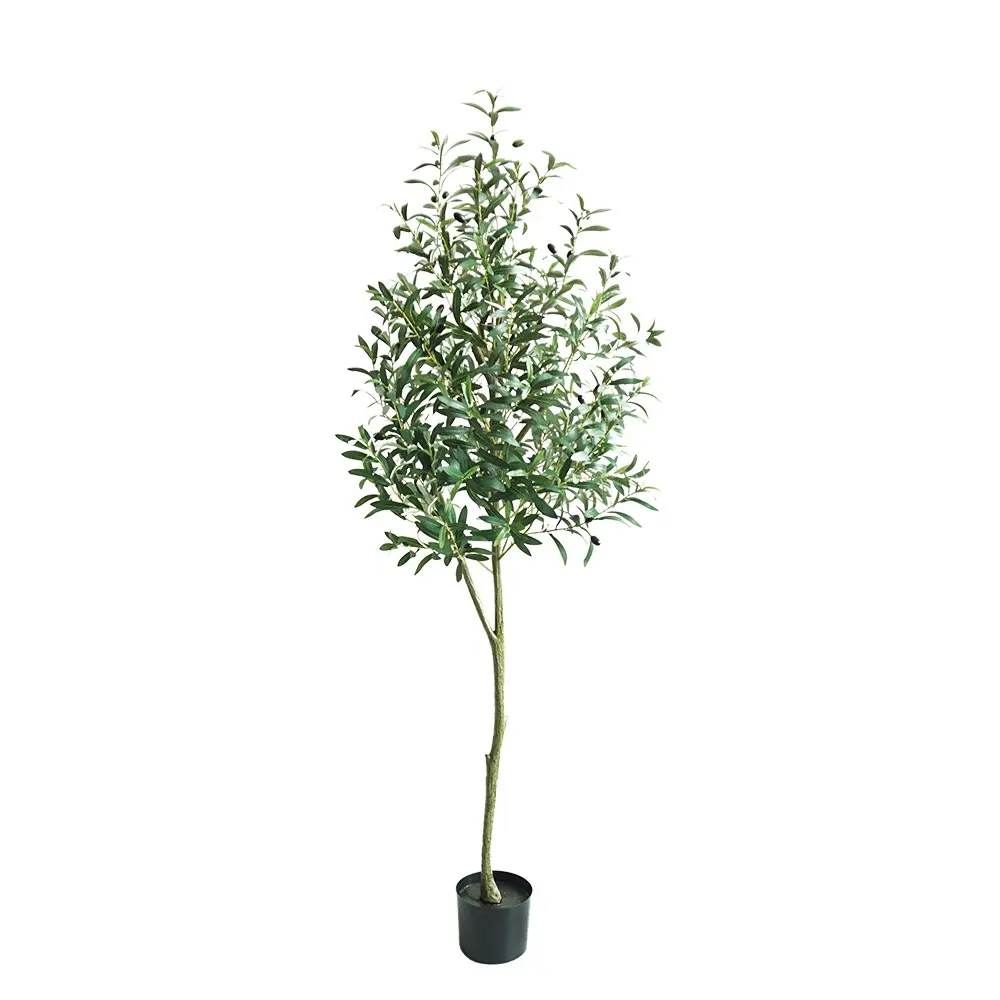 Indoor Outdoor Home Office Dekoration Großhandel Benutzer definierte 180 cm gefälschte Kunststoff Topf Oliven pflanzen Künstliche Olivenbäume