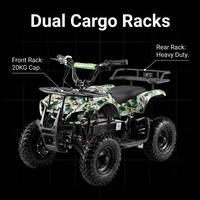 Quad électrique tout-terrain HUATAILE TC-ATV-01 36V à quatre roues en fer avec batterie au plomb-acide pour utilisation en ferme et sur la plage au Mexique