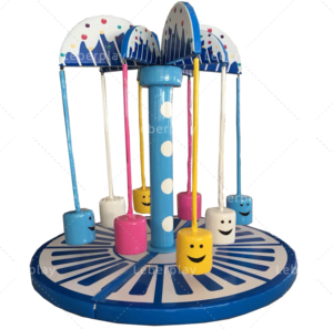 Attrezzatura Personalizzata per Parco Giochi al Coperto: Altalena a Carosello Elettrica a Forma di Albero di Cocco per Bambini - Product Image 3