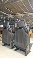 Housses de siège de voiture en cuir de luxe pour Mercedes Benz C63 AMG W204 Classe E Golf - Toutes saisons - Ensemble complet personnalisable