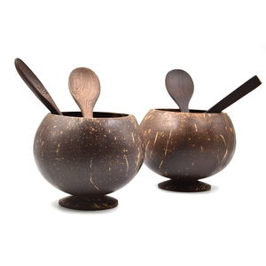 ถ้วยกาแฟกะลามะพร้าวตราเลเซอร์ธรรมชาติสลักโลโก้สำหรับชาและกาแฟ - Product Image 1