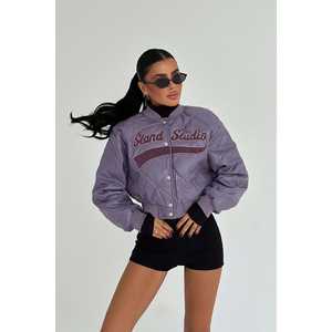 Veste universitaire imprimée violette pour femmes, collection Stand Studio - Product Image 3