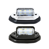 6 LED éclairage de plaque d'immatriculation de voiture pour SUV camion remorque Van Tag étape lampe ampoules blanches produits de voiture éclairage de plaque d'immatriculation