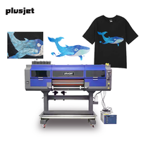 Imprimante Uv Dtf de nouvelle génération avec 3 têtes-Impression de broderie de simulation 3D sur vêtements et accessoires (support AB Film)