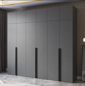 Armoire Moderne Simple et Luxueuse en <span class=keywords><strong>Bois</strong></span> pour Appartement, Combinaison Table à Manger, Chambre et Coiffeuse, Grande Armoire à Cinq/Six <span class=keywords><strong>Portes</strong></span> - Product Image 6