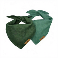Bandana pour chien à carreaux de créateur, logo personnalisé, en coton, écharpe pour animal de compagnie, réglable, violet et marron, faible MOQ, respirant, léger, vente en gros