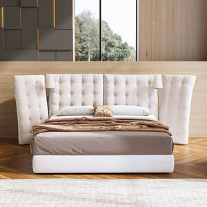 Nouveau <span class=keywords><strong>lit</strong></span> moderne design avec grande tête de <span class=keywords><strong>lit</strong></span> réglable <span class=keywords><strong>Lit</strong></span> en tissu crème populaire avec cadre de <span class=keywords><strong>lit</strong></span> king italien luxueux et léger - Product Image 4