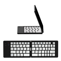 Mini clavier à ciseaux silencieux sans fil rechargeable Slim pour tablette d'ordinateur portable