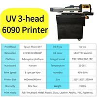 Grootformaat 6090 UV DTF stickerprinter A1 vlakbed printmachine voor telefoonhoesjes, tumblers, pennen, golfballen en goudfolie