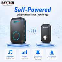 Sonnette sans fil auto-alimentée Daytech, sans batterie, étanche IP44, portée de 260 m, écran LED, 60 sonneries, maison, bureau