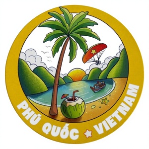 Posavasos Redondo <span class=keywords><strong>de</strong></span> <span class=keywords><strong>Corcho</strong></span> Ecológico Clásico <span class=keywords><strong>de</strong></span> Alta Calidad <span class=keywords><strong>de</strong></span> 10 cm con Impresión Personalizada - Product Image 3