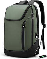 Sac à dos pour homme de grande capacité, sac à dos d'affaires, sac d'école, sac à dos imperméable pour ordinateur portable avec chargeur portable