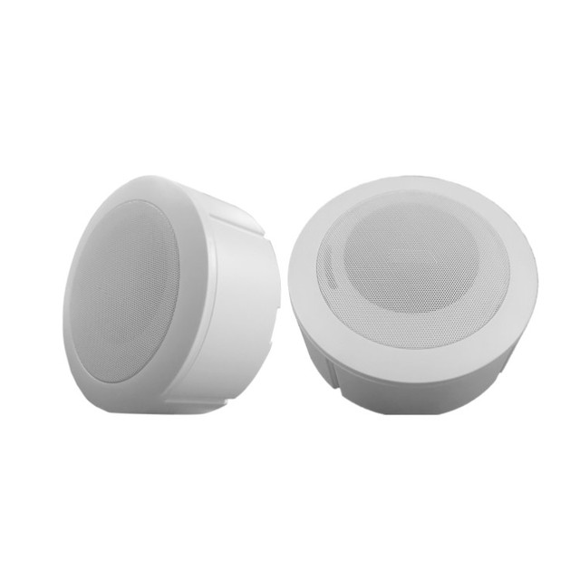 5 Inch 3W Passive ABS Plastic Public Address System Wired Surface Mounted Ceiling Speaker for Broadcasting Halls Shopping Malls