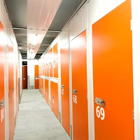 Conteneurs de stockage modernes en acier galvanisé à faible coût pour immeubles de bureaux avec conception personnalisée
