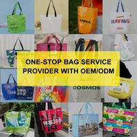 Bolsas de Compras Multiusos Tejidas Ecológicas de Material PP con Diseño Personalizado, Disponibles para OEM y ODM, para Uso Diario