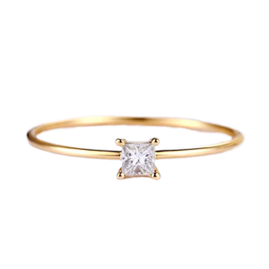 Trendy 18K Solid Gold Natural Diamond <b>Ring</b> Dainty <b>Custom</b> Wedding Engagement Jewelry for Ladies Classic Style - Product Image 3