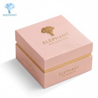 Boîte cadeau de luxe en carton rigide pour parfum personnalisé, huile essentielle, avec logo estampé à chaud, couvercle et base, et boîte de présentation.