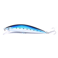 Leurre de pêche Big Minnow à finition laser, longue portée, simulation de poisson, appât artificiel dur pour la pêche en mer, en eau douce et en haute mer