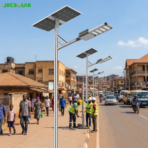 Farola LED Solar <span class=keywords><strong>de</strong></span> 80W con Batería LiFePO4 e Impermeabilidad IP66 para Iluminación Vial Exterior - Product Image 2