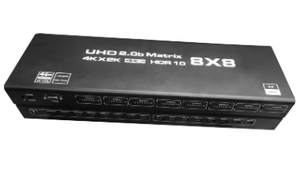 4K <span class=keywords><strong>HDMI</strong></span> ma trận <span class=keywords><strong>8x8</strong></span> 8 trong 8 ra <span class=keywords><strong>HDMI</strong></span> 2.0 chuyển đổi Splitter hộp với từ xa 4K 60Hz <span class=keywords><strong>RS232</strong></span> - Product Image 5