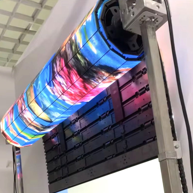New Ultra-Thin Portable Rolling LED Screens P1.25 P1.56 P1.95 P2.6 P3.9 Display for Exhibitions