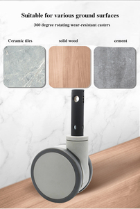 Kunden spezifisches 4-Zoll-TPR-Rad mit langem Stiel Universal PU Medical <span class=keywords><strong>Bed</strong></span> <span class=keywords><strong>Caster</strong></span> für Office & Hospital Twin 5 <span class=keywords><strong>Caster</strong></span> <span class=keywords><strong>Wheels</strong></span> Center Control - Product Image 6