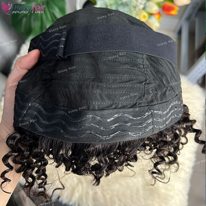 Alta calidad Linda niña 100% cabello humano pelucas para niños 4X4 encaje frontal 8-10 pulgadas longitud del cabello rizado corto Bob ondulado peluca para niños - Product Image 4