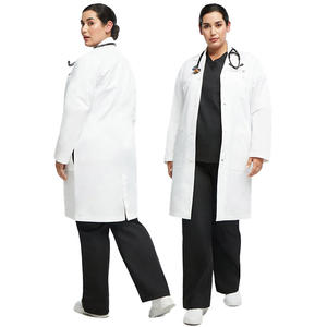 เสื้อโค้ทสำหรับห้องแล็บใส่ได้ทั้งชายและหญิงเสื้อโค้ทผ้าถักเครื่องแบบแพทย์ - Product Image 3