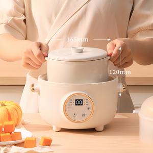 Cuiseurs en céramique ménagers Ceram Health 1,5 L Mini <span class=keywords><strong>mijoteuse</strong></span> Nid d'oiseau Soupe <span class=keywords><strong>Mijoteuse</strong></span> électrique - Product Image 4