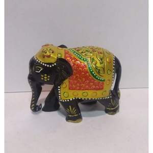 Éléphant artisanal antique, élégant, design culturel décoratif, créé avec un travail manuel soigné pour un intérieur vintage - Product Image 3