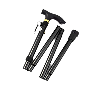 Bâton de marche télescopique en aluminium pliable et réglable à 5 sections, embout en aluminium pour la randonnée, le trekking, l'alpinisme - Product Image 4