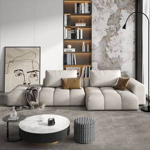 Sofá Modular Estilo Nórdico con Forma de Burbuja, 3 2 1 Plazas, Relleno de Esponja, para Apartamento/Hotel, Material de Tela - Product Image 2