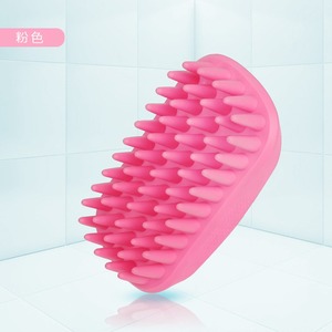 Cross-Border <b>Pet</b> Silicone Handle Bath <b>Brush</b> Soft Tooth Dog Bath Massage Hair Care Cleaning <b>Pet</b> Comb - Product Image 3