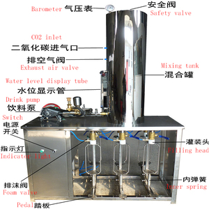 Equipo de Llenado de Bebidas Carbonatadas, Máquina de Llenado de Refrescos, Máquina para Hacer Agua Carbonatada - Product Image 6