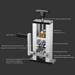 Machine à dénuder les fils électriques, dénudeur de fils de cuivre, machine à dénuder les câbles et fils usagés - Product Image 3