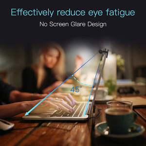 Smart Auto-Dimming Modern Office E-Reading <b>USB</b> Powered Clip-on <b>LED</b> Computer Lamp Aluminum+ABS Construction Adjustable Color - Product Image 6