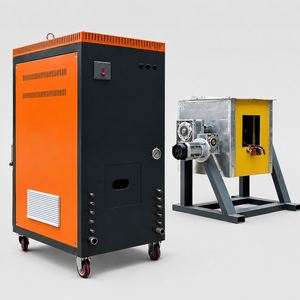 Fourneau de fusion métallique à induction industriel 100 kg 80 kW 1800°C haute température pour la fusion du cuivre et du fonte - Product Image 1