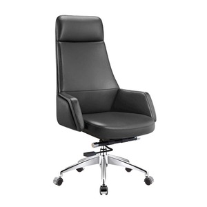 Moderna Sedia da Ufficio Direzionale in Pelle con Schienale Alto, Design Ergonomico e Girevole per Soggiorno e Ufficio - Product Image 5