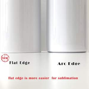 Paquete de 50 Vasos Sublimables de Borde Plano de 20 oz, Vasos Aislantes de Acero Inoxidable con Tapa, Pajita y Posavasos Reutilizables para Bebidas Frías - Product Image 3