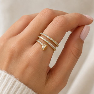Anello a Serpente Regolabile da Donna, Anello Aperto alla Moda Europeo-Americano, Gioiello Trendy da Dito - Product Image 3