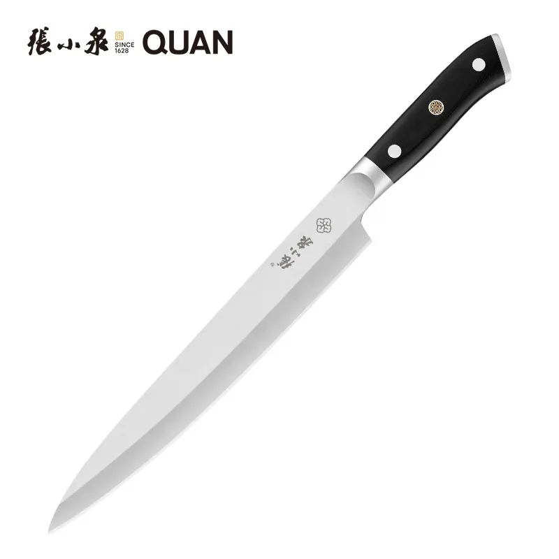 8 дюймов OEM Профессиональный поварской нож с неприлипающим покрытием суши японские кухонные ножи с G10 кованые ручки